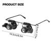 Headband Mount 20X Lens Magnifying Eyewear Jewelers Repair Wearing Magnifier  Jewelry Appraisal