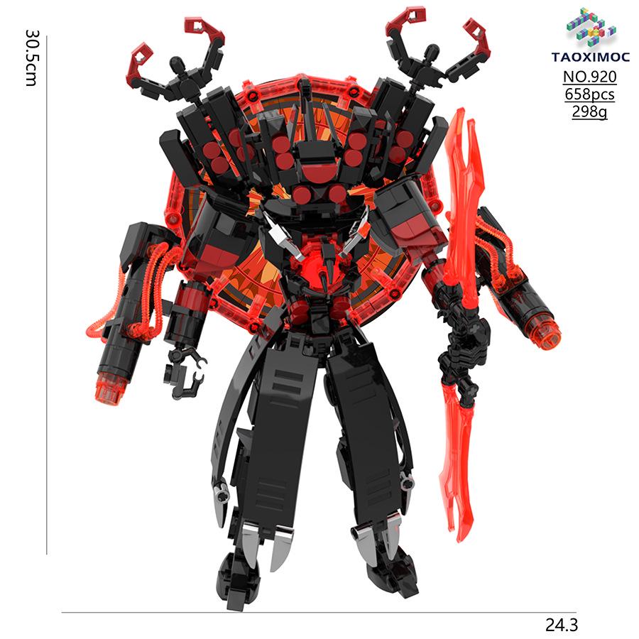 Exclusive Monitor Man Toilet Toy Building Blocks MOC Game Figurine