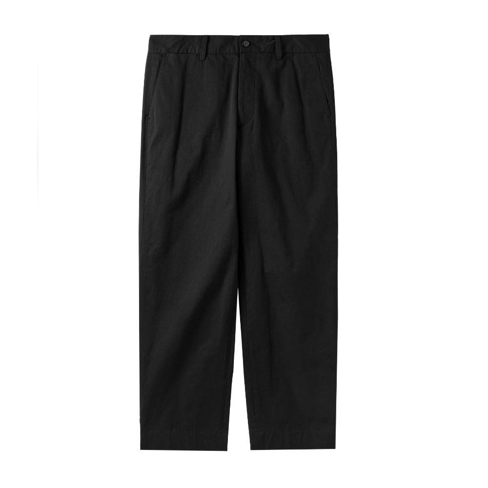 BROMPTON LONDON Summer Basic Cotton Trousers - Black (P242Mpt510)
