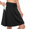 Women's Knee-Length Skirt Tennis Golf Casual Sports Skirt With Pockets