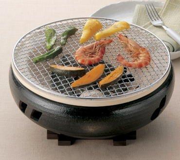 Maruyoshi Pottery Ise Charcoal Grill, Water Stove, No. 10, Black, M4604