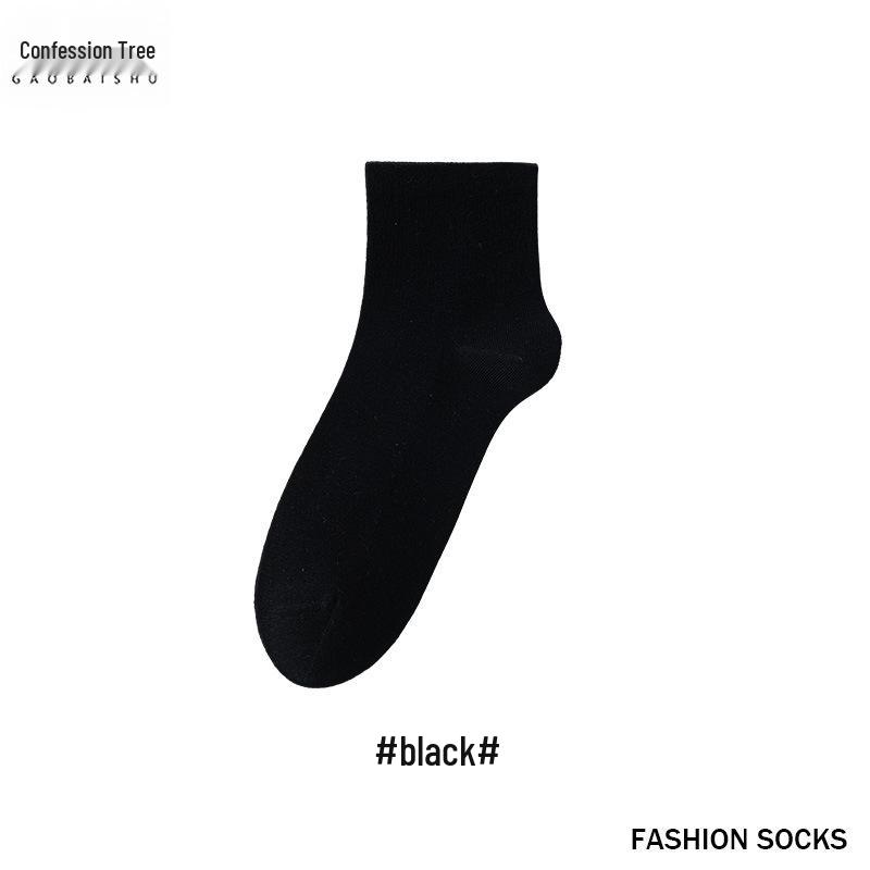 Women's Five-Toe Breathable Cotton Socks - Autumn/Winter Mid-Calf, Sweat-Absorbent, Candy Colors
