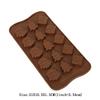 3D Christmas Chocolate Mold Snowman Socks Christmas Trees Silicone Cake Mould Candy Cookies DIY Make Chocolate Candy Tool
