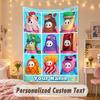 Custom Personalized Tapestry,Fall Guys Print Custom Name Text Wall Art Hanging for Bedroom