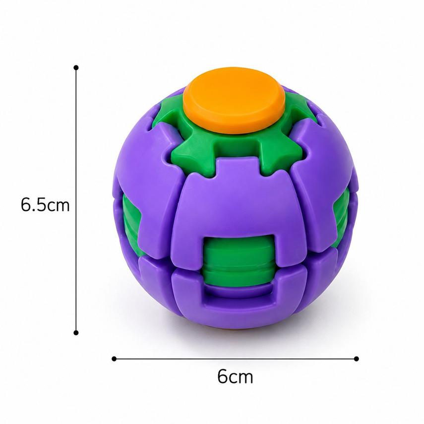 Product: Press-and-rotate Ball Creative Educational Stress-relief Toy 3d-printed Portable Fidget Spinner Stress-relief Gadget