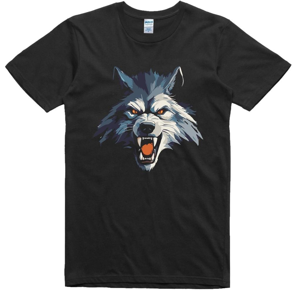 Mens T Shirt Horror Werewolf Lycanthrope Gothic Regular Fit 100% Cotton Tee
