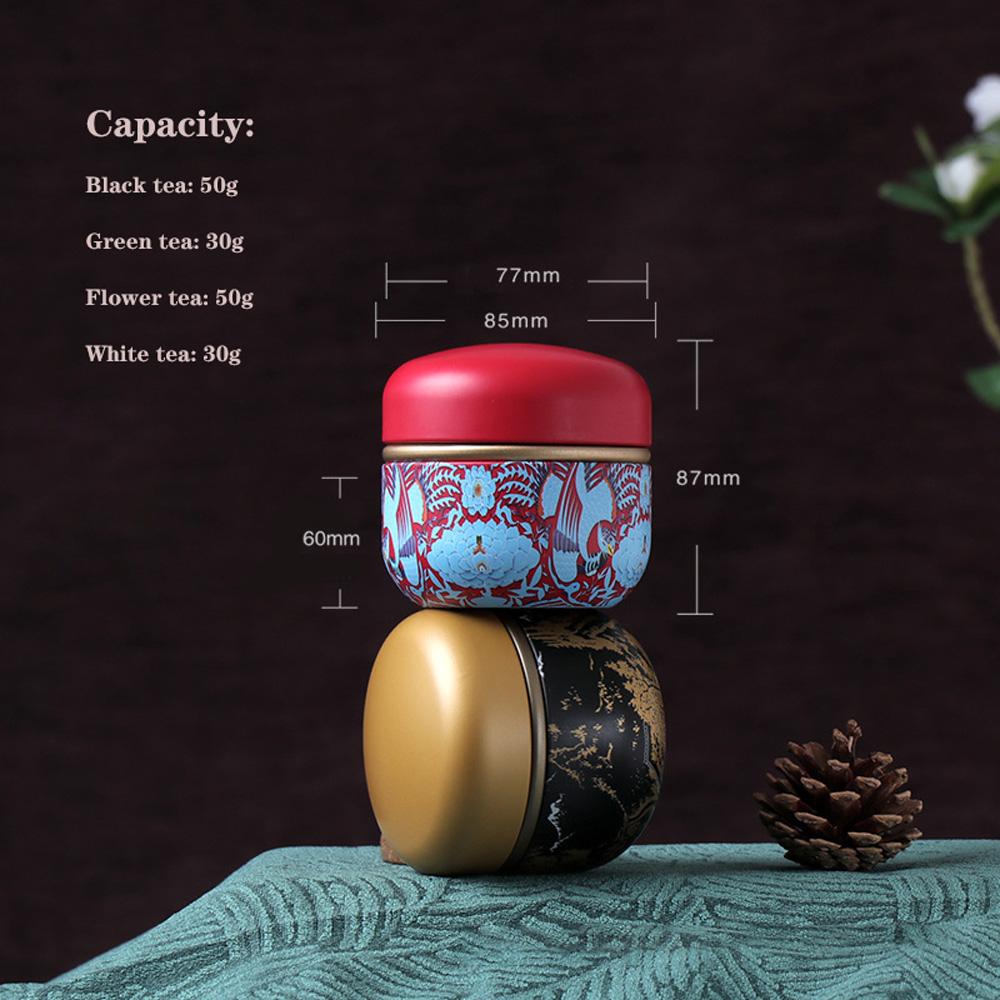 Iron Sealed Storage Container Kitchen Household With Lid Tea Jar Teaware Tea Box Candies Can