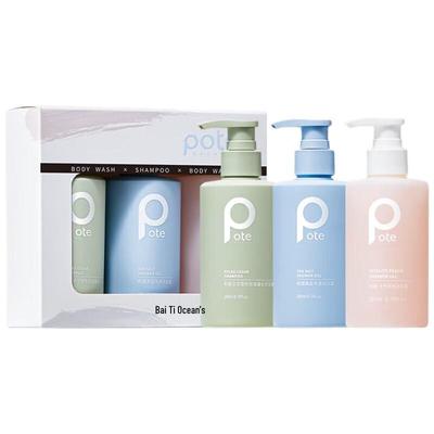 Pote Ocean Mystery Sea Salt Purifying Shower Gel Triple Pack