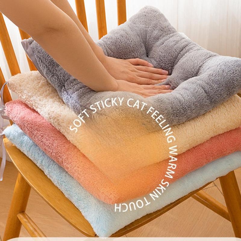 Thickened Warm Seat Cushion Home Dining Chair Cushions Office Sedentary Student Chair Mat Anti Slip Fart Cushion Moisture-wicking Breathable Sofa Pad