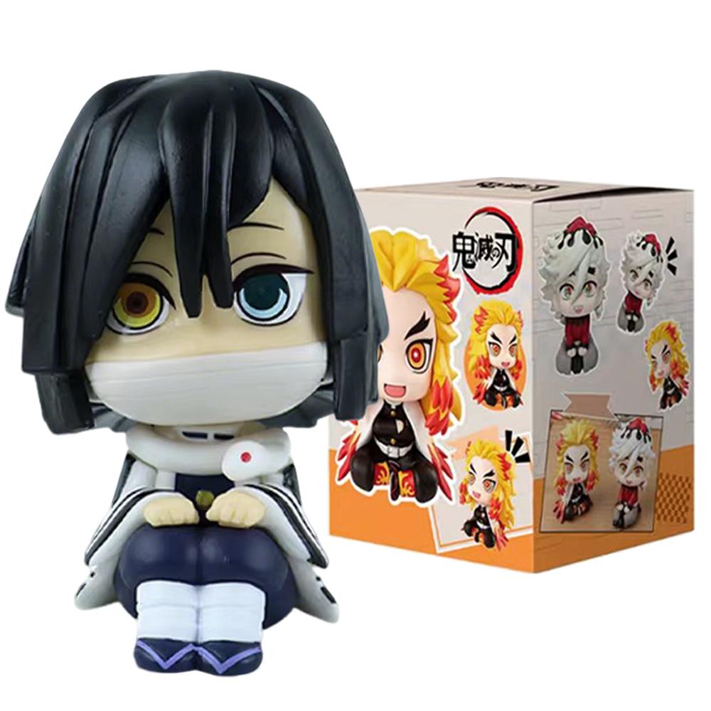 Japan Anime Demon Slayer LK Mitsuri Kanroji Sanemi Shinazugawa Giyuu Tomioka Muichiro Tokito Figure Toys 10cm Birthday Gift Toy