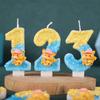Creative Cartoon Number Birthday Candle Cake Party Decoration Handmade Pikachu Birthday Candle