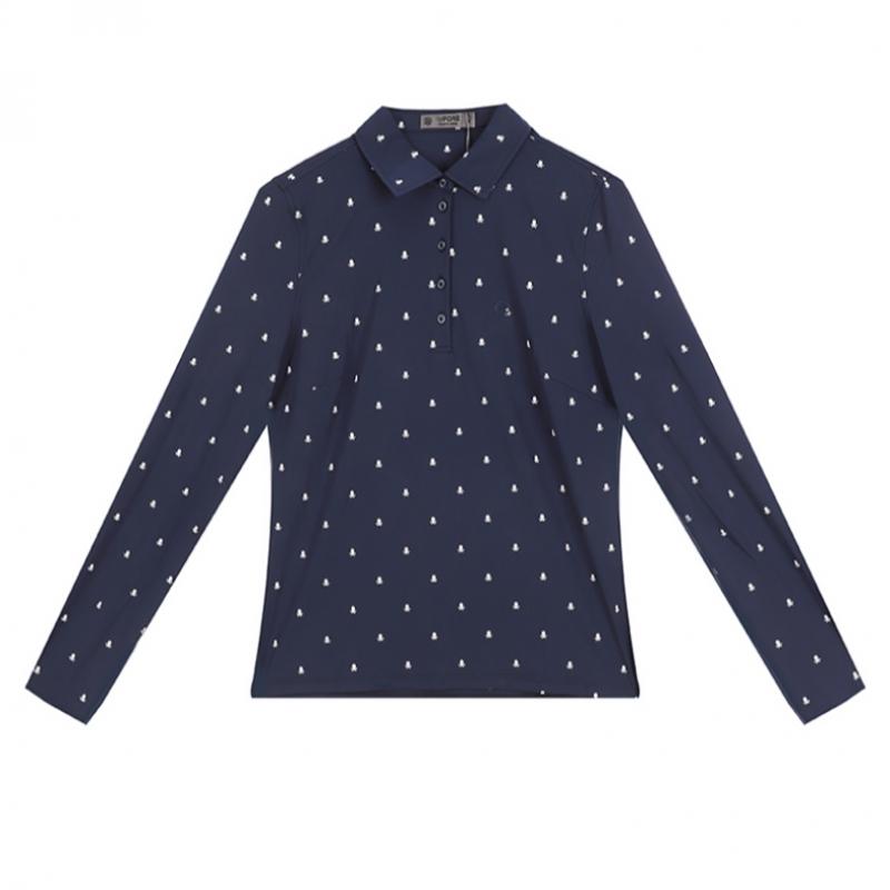 Genuine Zippor Women S Skull T S Silky Tech Nylon Long Sleeve Polo