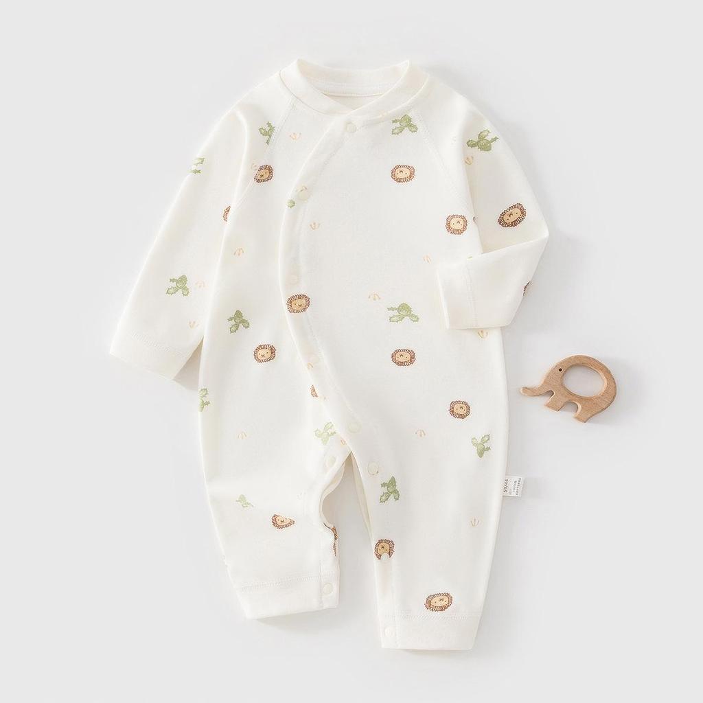 Pure Cotton Long Sleeve Baby Jumpsuit for Newborns and Toddlers - Spring, Autumn, Winter