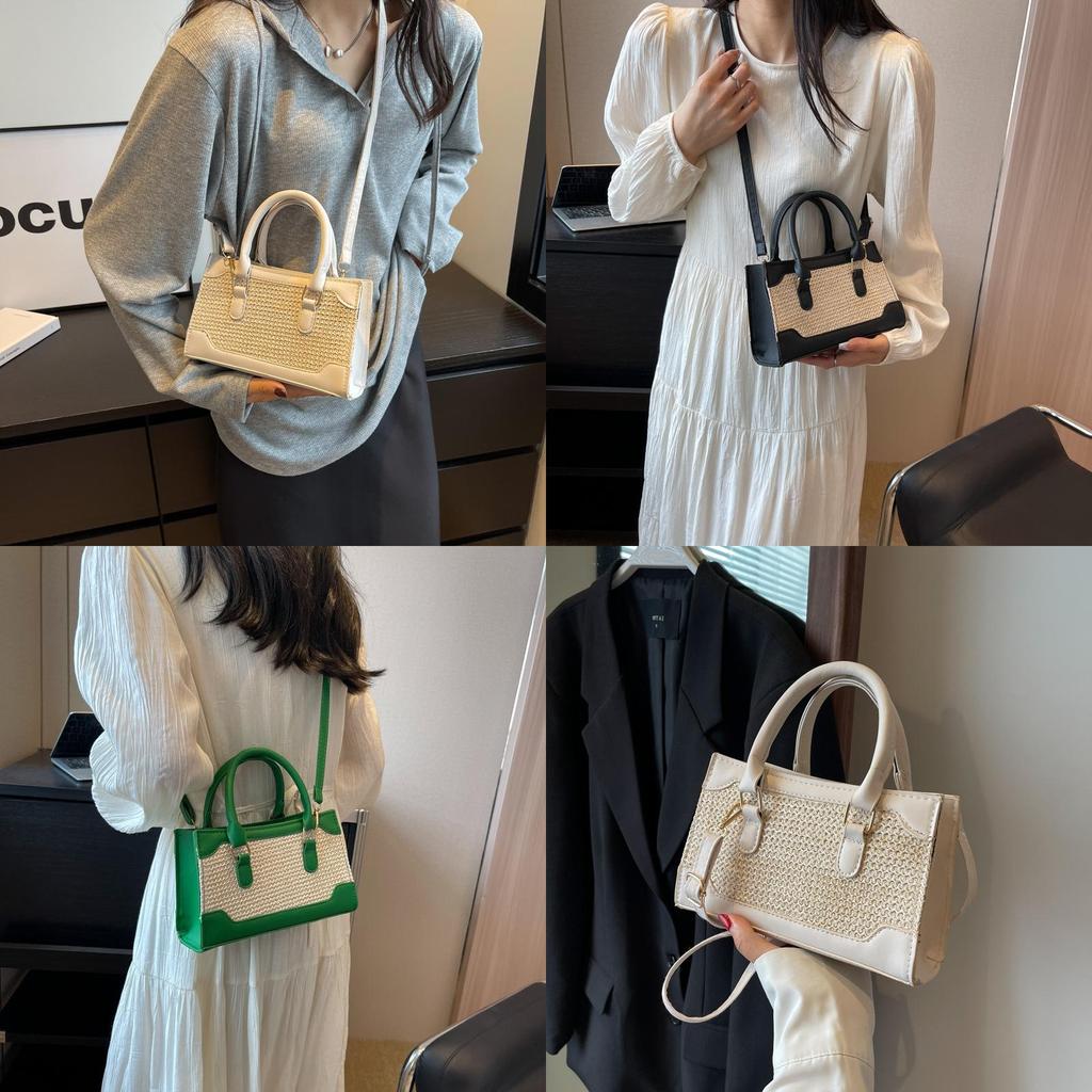Elegant Urban Chic Cotton Linen Tote Bag 2023 Summer Fashionable Handbag