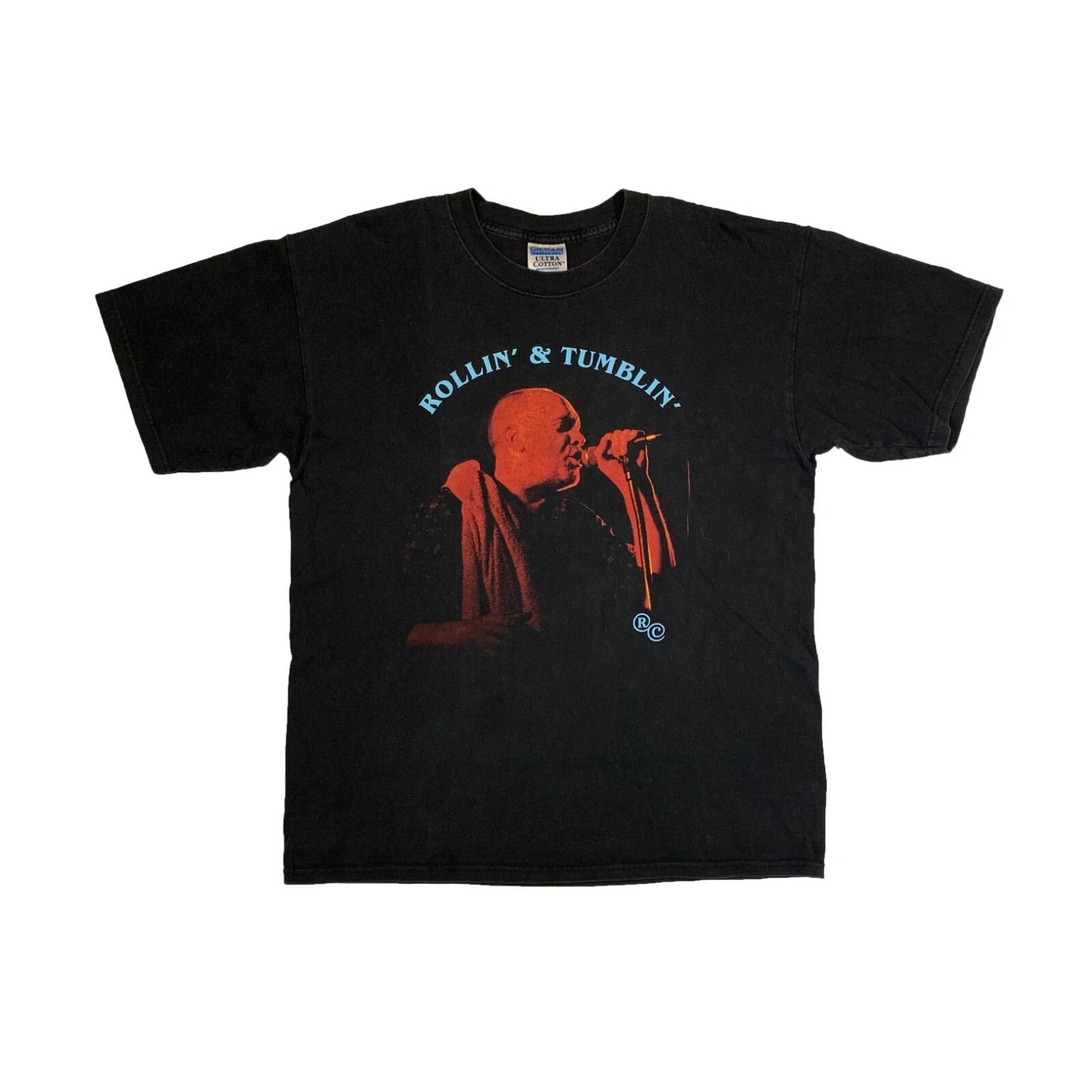 

Vintage 2001 Roger Chapman And The Shortlist T-shirt Tour Rollin & Tumblin Tee 4XL