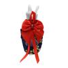 Parrot Suit with Large Bowtie Breathable Printed Colourful Bird Flight Clothes Washable Dird Diaper with Elastic Strap for Parrot Pigeon