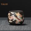 Teapot Chinese Dragon Phoenix Auspicious Zisha Clay Gongfu Tea Kettle for Loose Tea Hand-made Tea Pots with Unique Color-changing Effect Tea Lover's