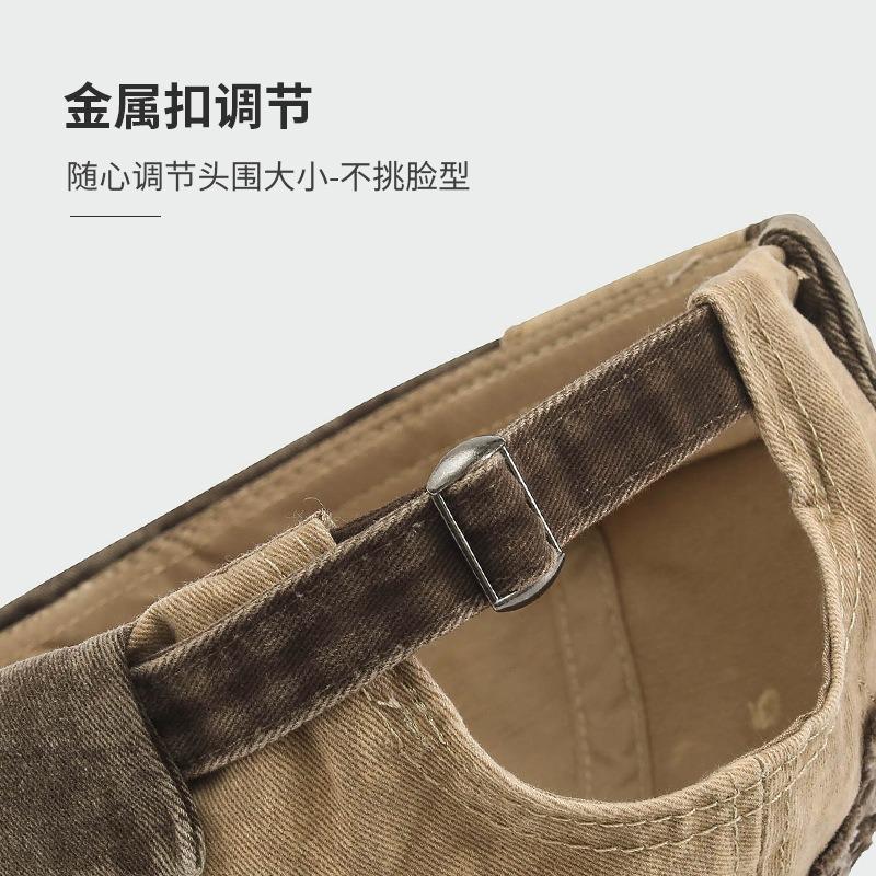 Yuppi Landlord Hat Female Personality Beanie Melon Fur Hat Washed Retro Old Street Hip Hop Hat Male