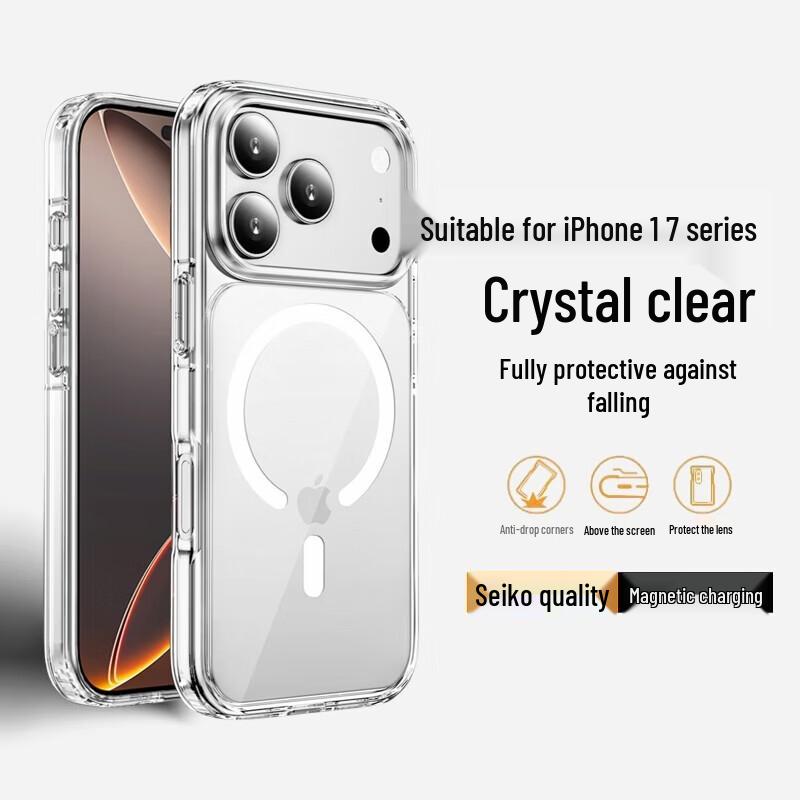Sihuan Ke Magsafe Transparent PC Full Coverage Phone Case iPhone 17 Pro Max