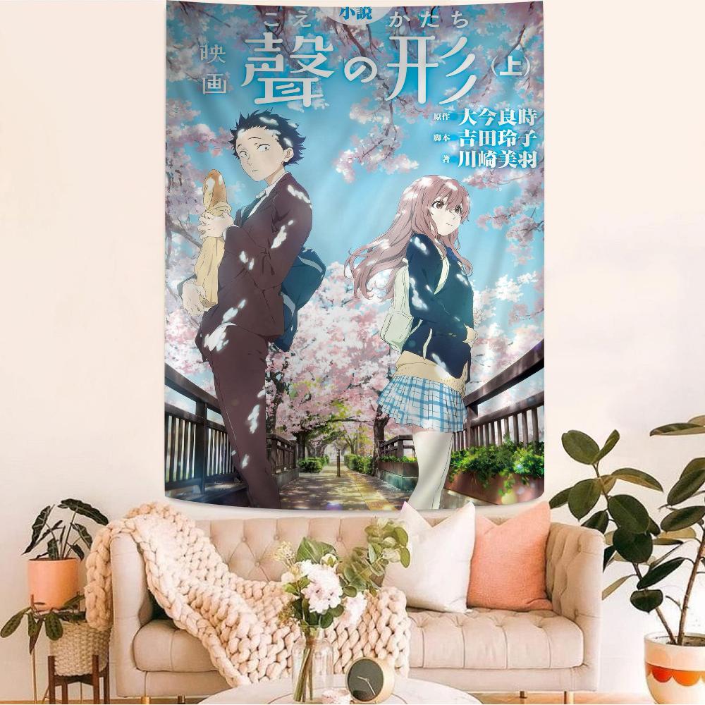A Silent Voice Cartoon Tapestry Wall Hanging Decoration Household Home Decor