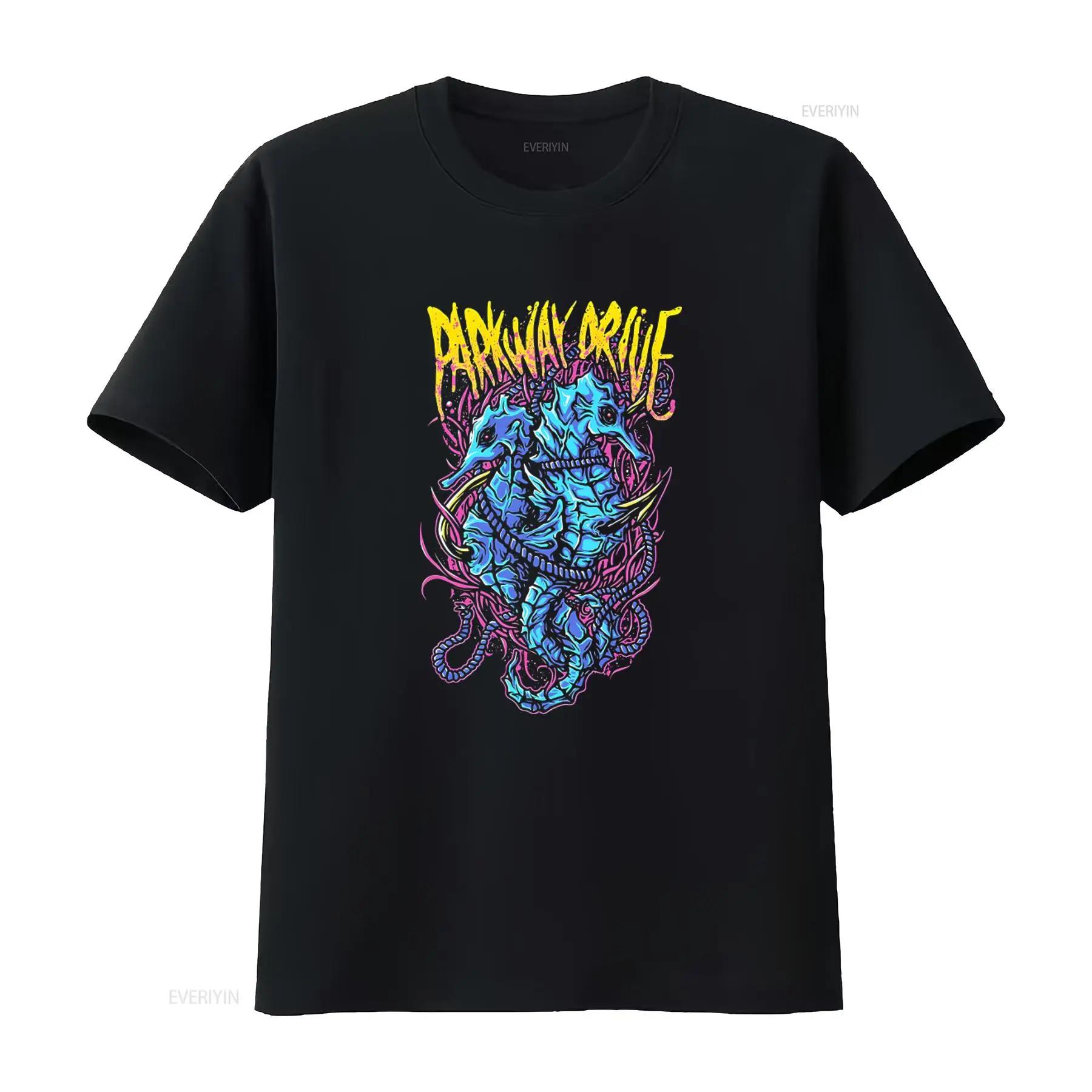 Parkway Drive Seahorse Ocean Australian Heavy Metal Byron Bay Music Band T Shirt vintage Washed Comfortable Slightly Versatile S
