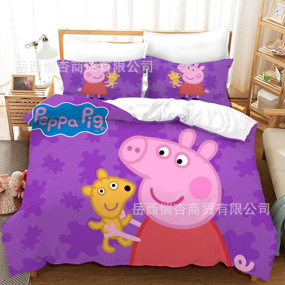 Cute Printed Quilt Cover Pillowcase Three-Piece Set Can Be Made Into Four-Piece 3D Digital Printing