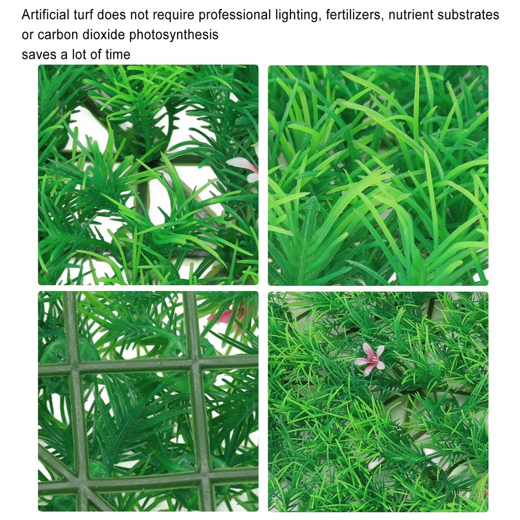 Aquarium Fake Grass Mat Safe Time Saving Beautiful Multipurpose Fish   Artificial Turf for Saltwater and Freshwater