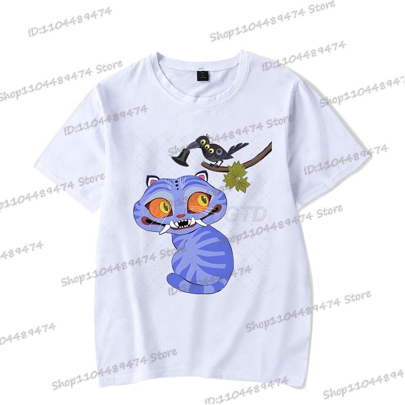 Summer New KPop Demon Hunters T-shirts Vintage Korean Ulzzang Anime Rumi Tiger Saja Boys Tshirts Hip Hop Streetwear Teenage