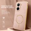 For Xiaomi Redmi A5 4G (171.7mm)/Poco C71 4G Phone Case Carbon Fiber Textured Electroplated TPU Back Cover