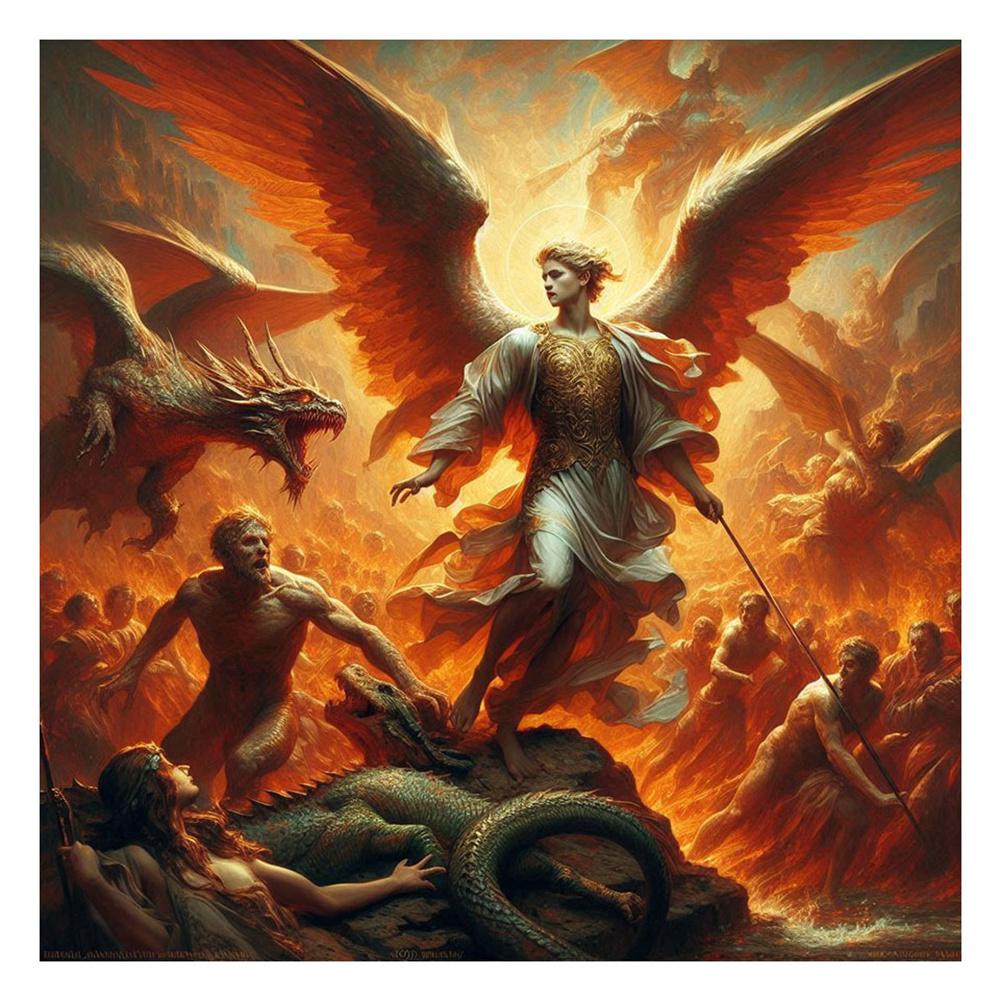 

Алмазная живопись Искусство DIY Battle Angel Алмазная мозаика Набор Круглые стразы Вышивка крестом Домашнее украшение Настенное искусство Round 40x40cm