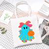 Halloween Halloween Printed Canvas Bag Lazy Style Trend Student Leisure Shoulder Bag Large Capacity