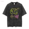 MTV 80s Music Television Yo Raps Graffiti Logo Mens T Shirt vintage Washed Slightly Versatile designer clothes Casual