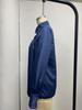 2024 Buckle Top Lantern Sleeve Pleated Solid Color Loose Long Sleeve Stand Collar Shirt for Women