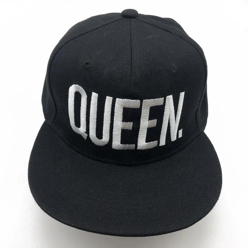 Black Hip Hop Snapback Baseball Cap Embroidered QUEEN for Men Women