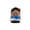 Li Ning Kids Assault Velcro Non-Slip Shock Absorbing Durable Lightweight Low-Top Soccer Shoes Kids Soccer Shoes Blue Orange YKGS004-1