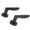 Door Lever Lock Professional Mute Pure Copper Core Elegant Stylish Door Lever Handle Lock for Bedroom Room Office Black