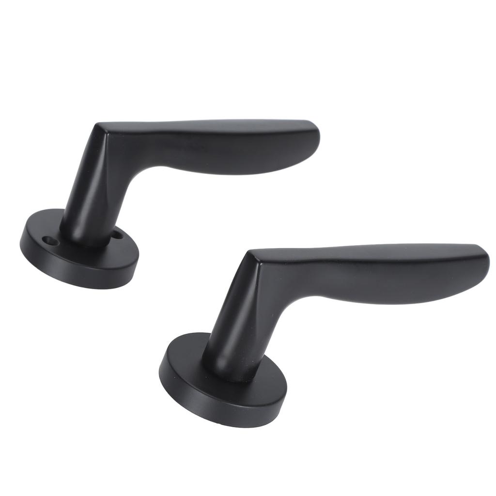 Door Lever Lock Professional Mute Pure Copper Core Elegant Stylish Door Lever Handle Lock for Bedroom Room Office Black