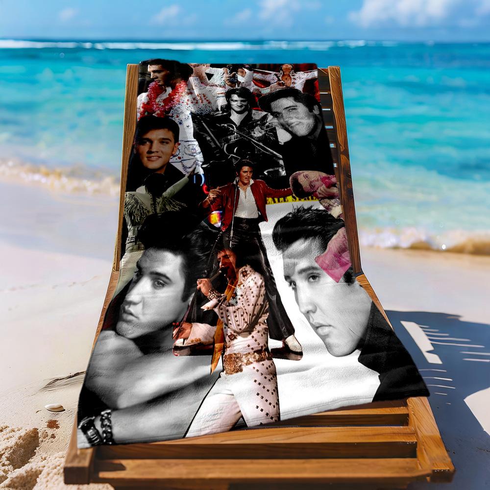 Elvis Beach Towel Super Soft Microfiber Quickdry Fabric Comfortable Lightweight