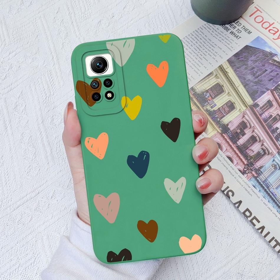 For Redmi Note 12 Pro Plus Case Love Heart Soft Liquid Silicone Full Protection Phone Cover For Xiaomi Redmi Note12 12Pro 4G 5G
