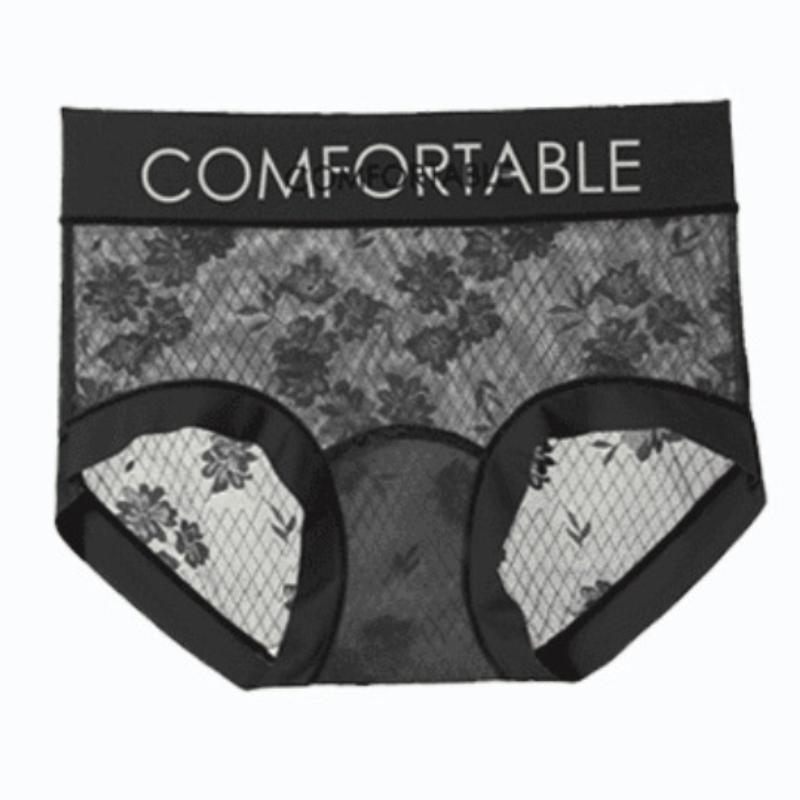 

Новые кружевные женские трусы с буквенным принтом, нижнее белье для девочек, трусики из антибактериального хлопка с промежностью средней и высокой талией, сексуальные женские трусы, трусики, нижнее белье XL чёрный