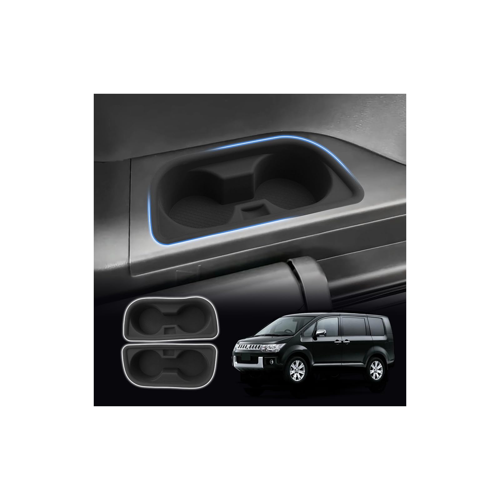 

SXCY Новый Модель Mitsubishi Delica Подстаканник Шум Пятно Царапина Хранение Внутренний Органайзер для хранения D5 CV1W/CV2W/CV4W/CV5W Крышка, Снижение,