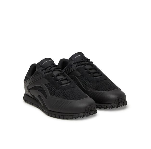 Мужские кроссовки Emporio Armani X4x699 xr359 n214 чёрные