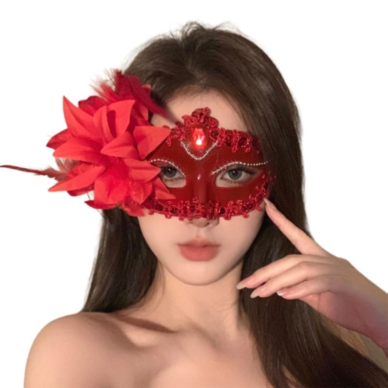 Masquerades Mask Venetians Party Mask Halloween Costume Mask Mardi Gras Mask Women Glitter Half Face Mask Eye Mask