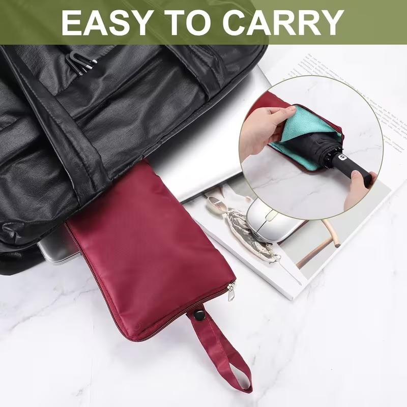 Small Fresh Print Umbrella Storage Bag Clutch Type Absorbent Waterproof Portable Pouch For Folding Umbrella Outdoor Use
