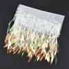 1-5Yards Mesh Tassel Fringe Sequins Lace Trim Stage Perform Latin Dress Wedding Clothes Tassels Fabric DIY Sewing Accessories