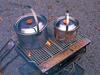 Snow Peak Bonfire Stand Grilled Ami Stainless Steel Half PRO Camping Outdoor S-029HA [For 1-2 People]