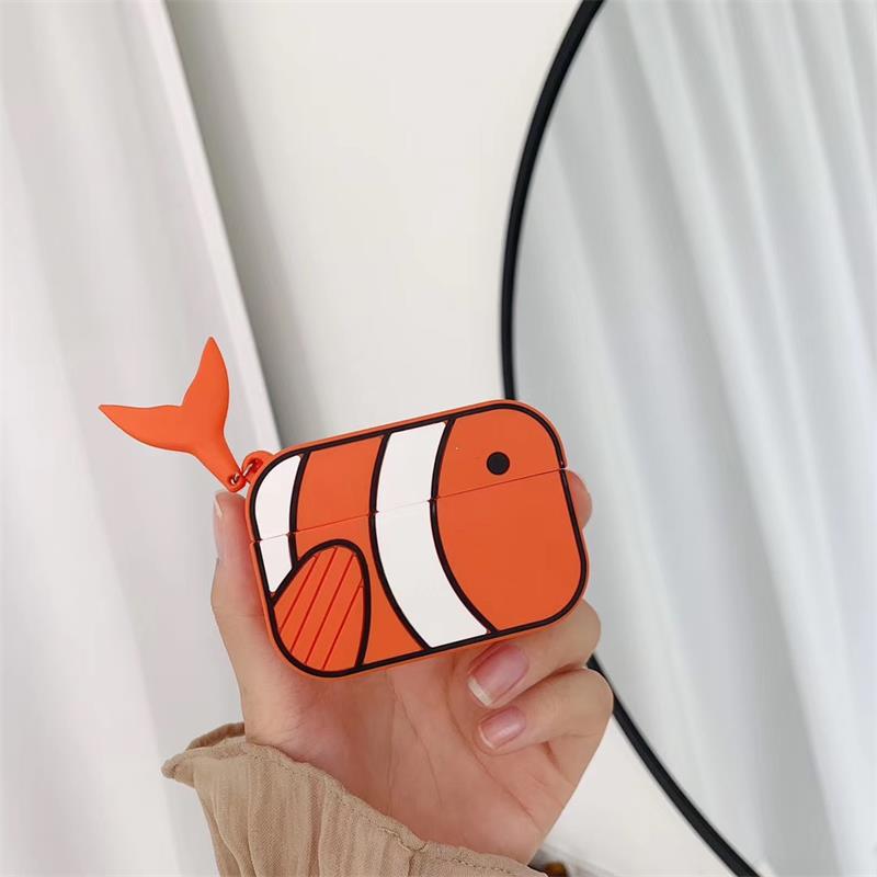 Whale Clown Apple AirPods Pro3 Generation Protective Case Shark Wireless Bluetooth Headset Silicone Case for