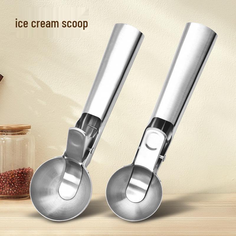 Stainless Steel Multifunctional Ice Cream and Fruit Baller Spoon