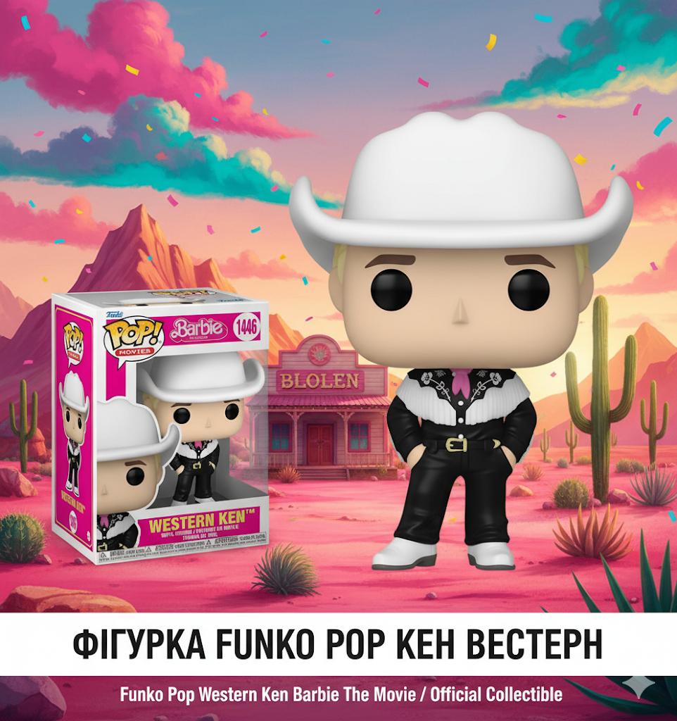 Фигурка Барби Вестерн Кен Western Ken Barbie Фанко поп Funko Pop игрушка 10 см #1446