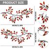 2Pcs Metal Tree Leaf Wall Décor Vine Olive Branch Leaf Wall Art Artistic Wall Hanging Decorative Wall Sculpture Home Decoration
